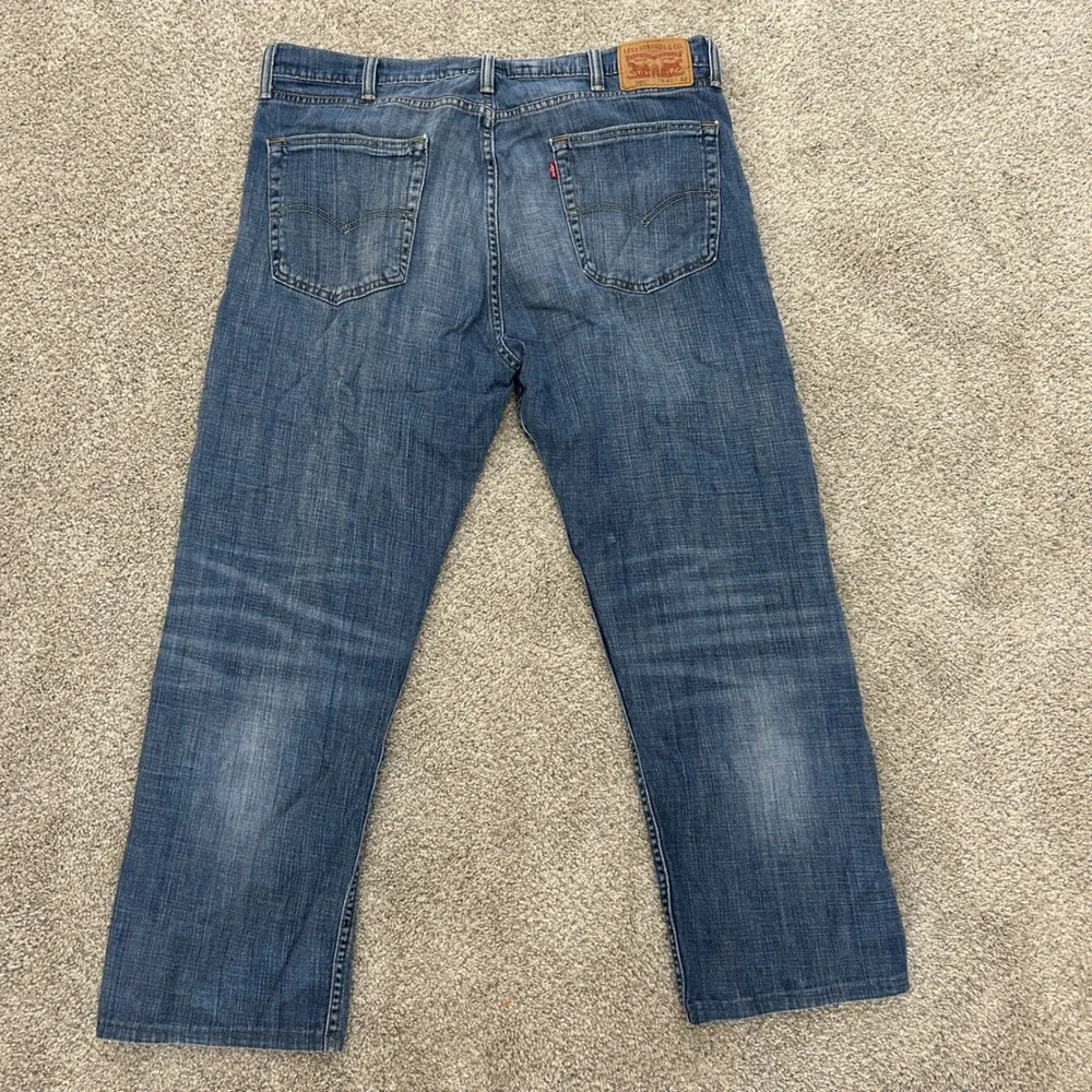 Levi's‎ 505 Regular Fit Jeans 40x32 (Fits 40X29) Blue Medium Wash Straight Denim